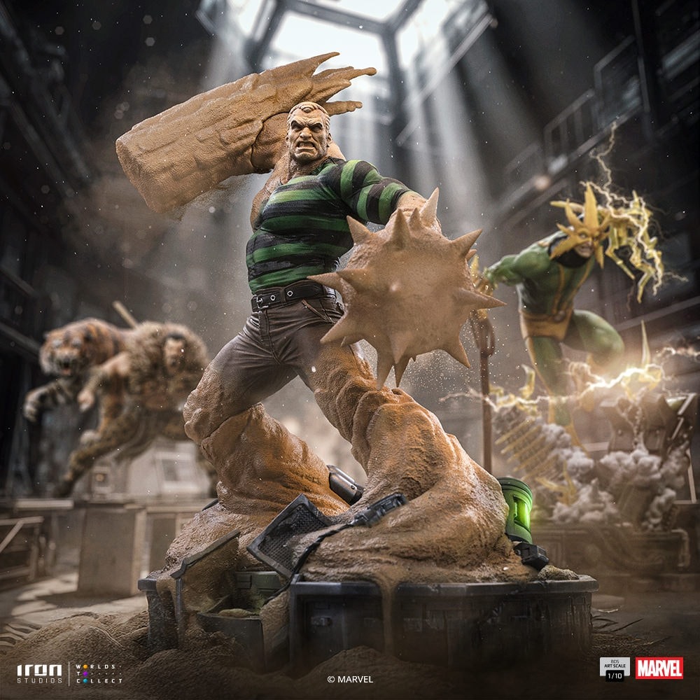 Pre-Order Iron Studios Marvel Spider-Man Diorama Sandman Art Scale Statue